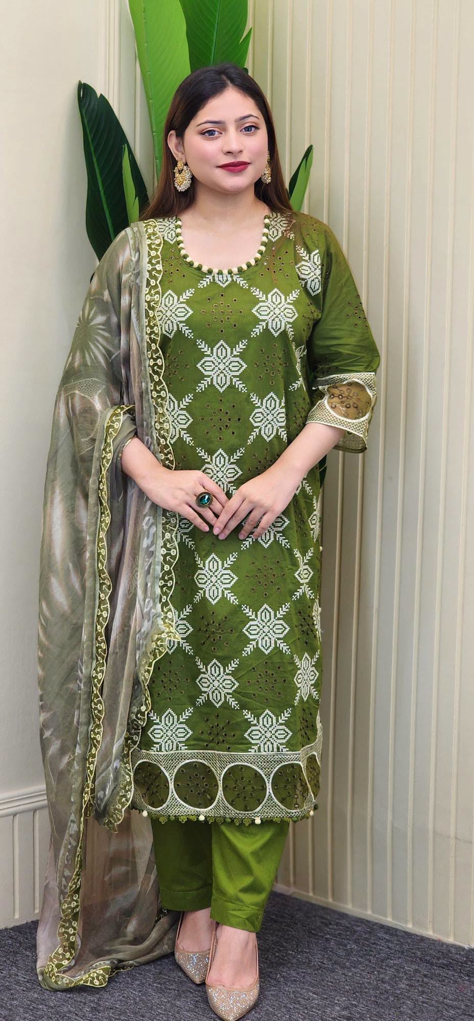 Cotton Unstitched Party Wear 120