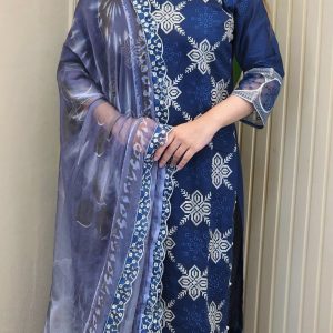 Cotton Unstitched Party Wear 119