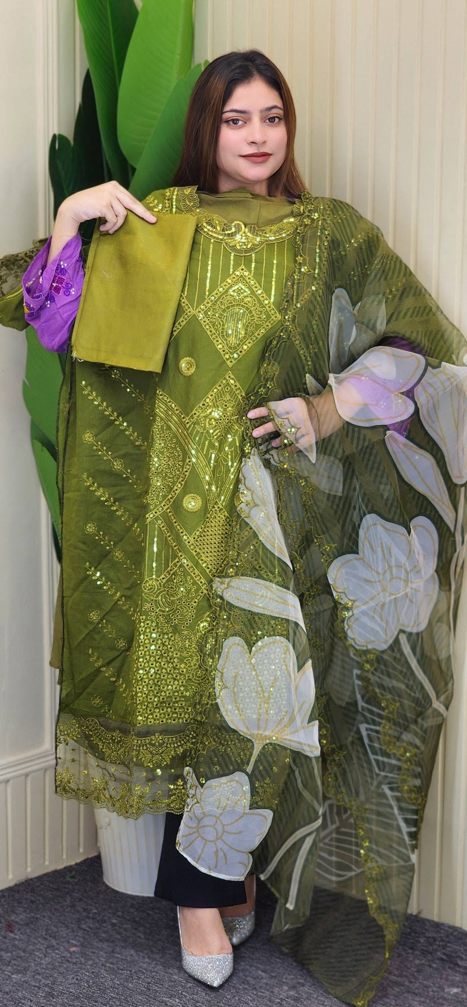 Pakistani Inspired Cotton party wear 116